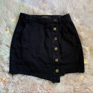 Black Jean Mini Skirt - Forever 21